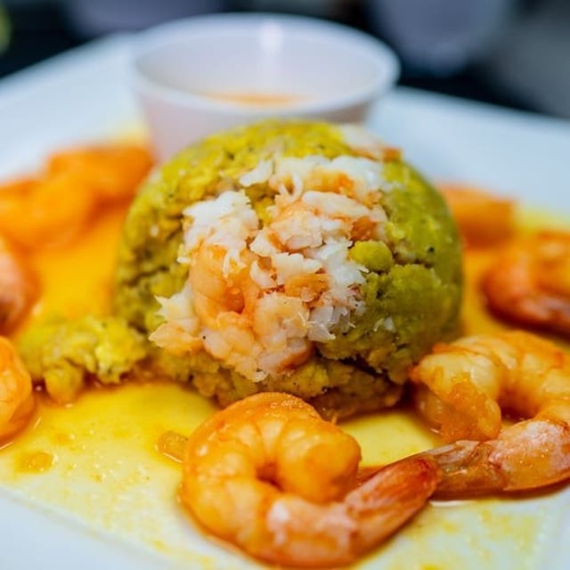 Mofongo camarones.