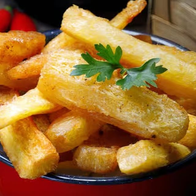 Yuca frita.