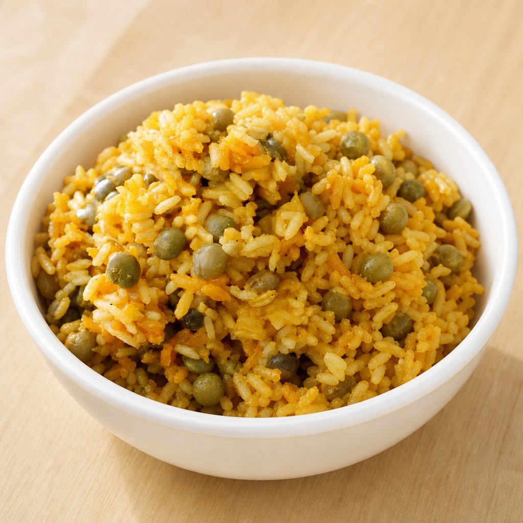 Gandules tray.
