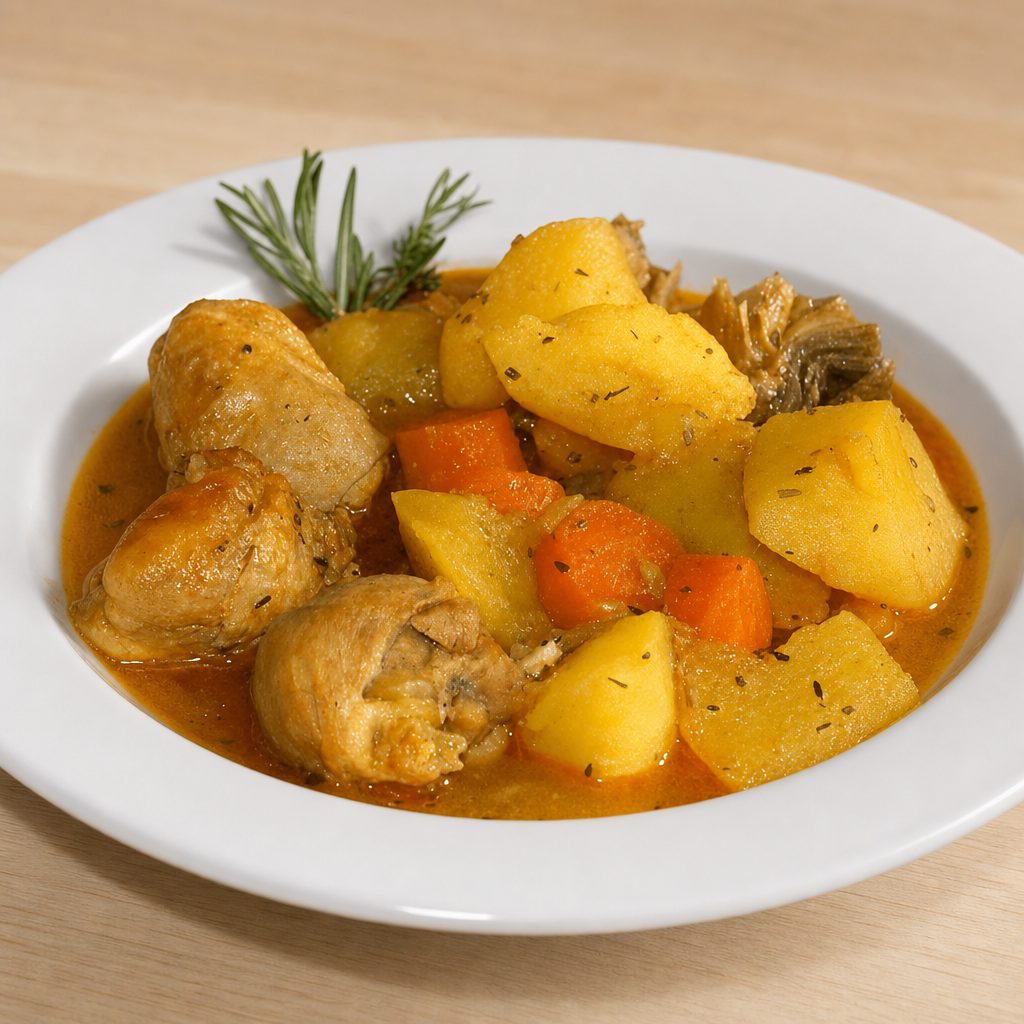 Pollo guisado.