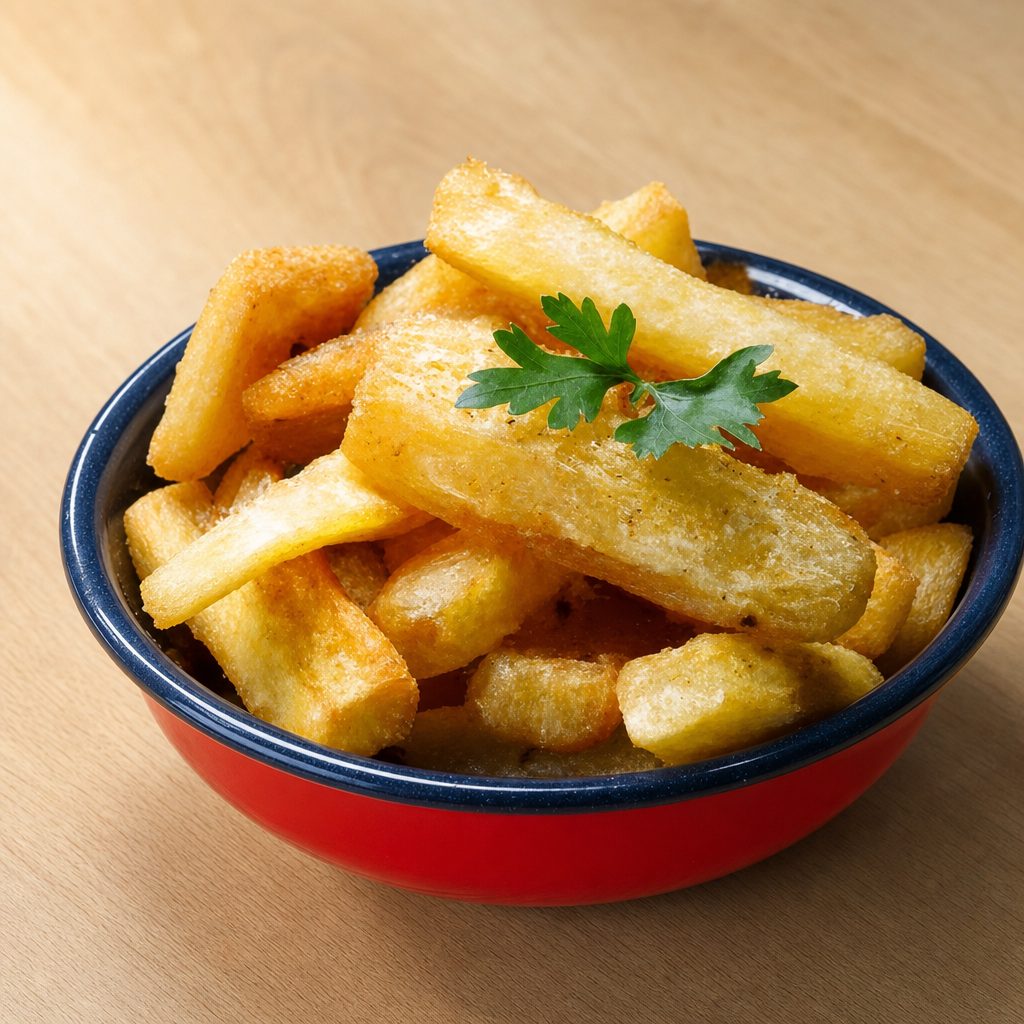 Yuca frita.