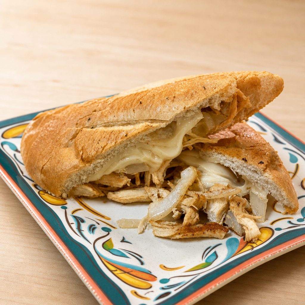 Sandwich chicken vaca.