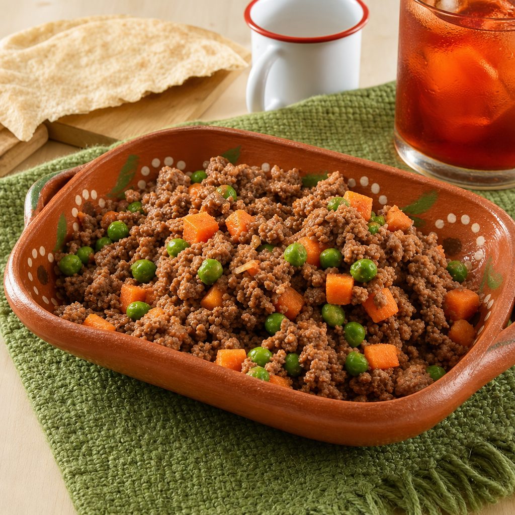 Picadillo tray.