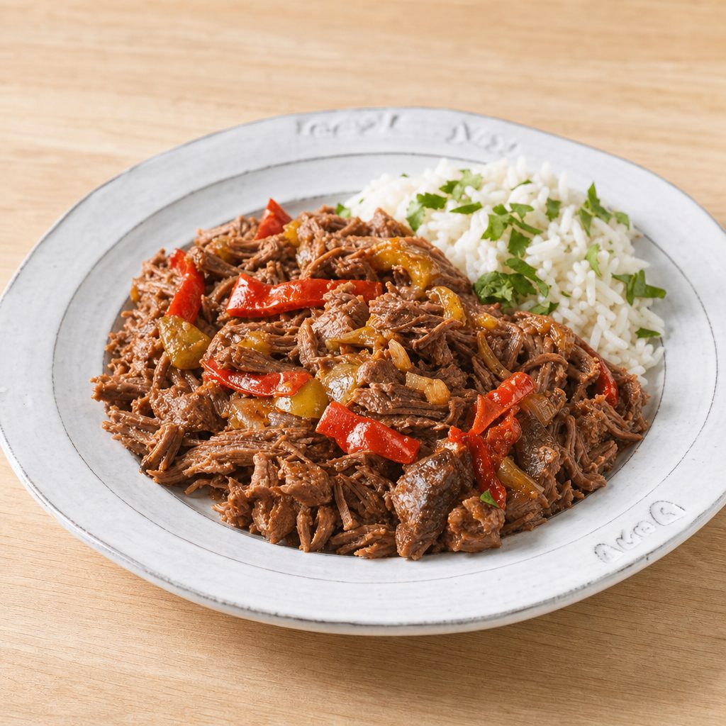Ropa vieja tray.