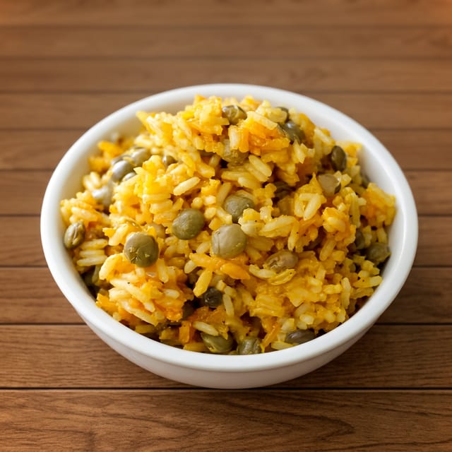Gandules tray.