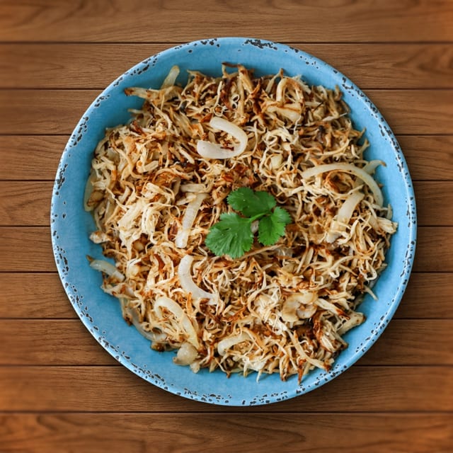Chicken vaca frita tray.