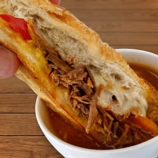 Sandwich ropa vieja