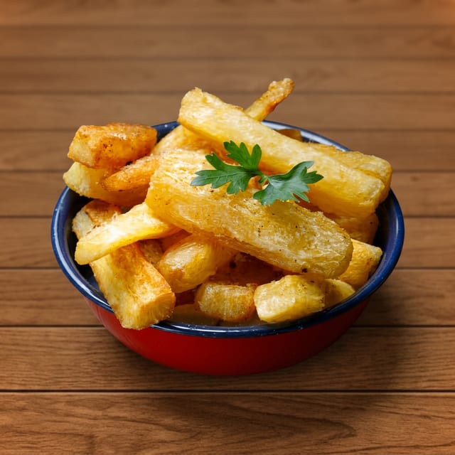 Yuca frita.