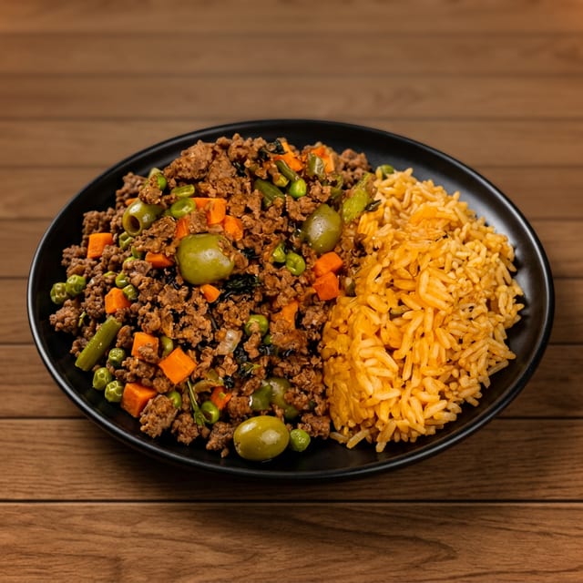 Lunch picadillo.