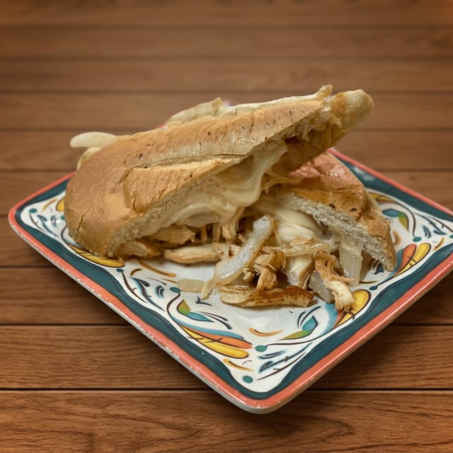 Sandwich chicken vaca.