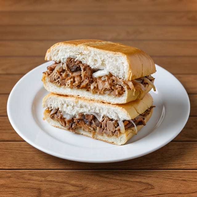 Sandwich pan lechon.