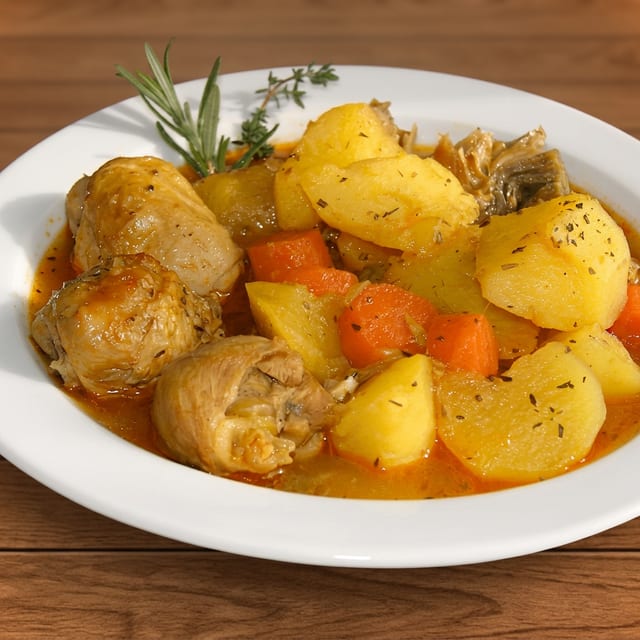 Pollo Guisado Tray.