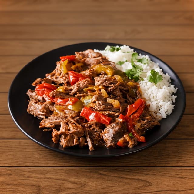 Ropa vieja tray.