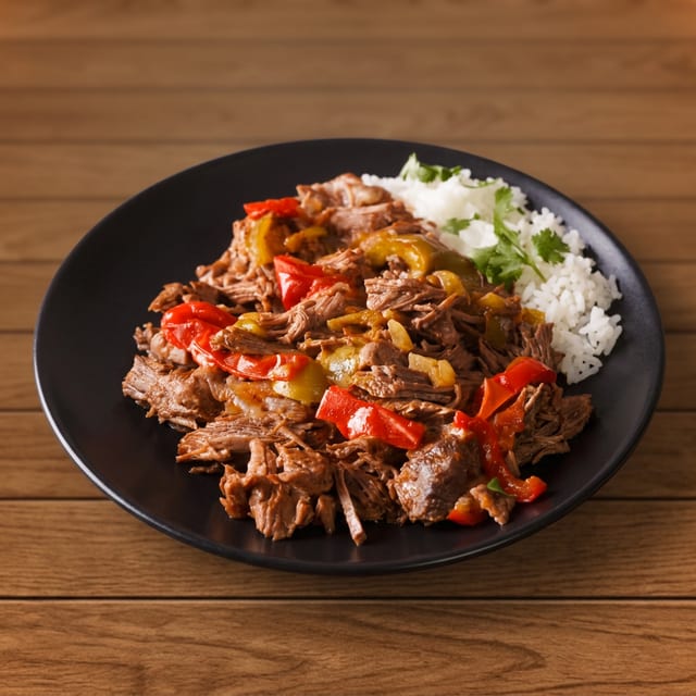 Beef ropa vieja.